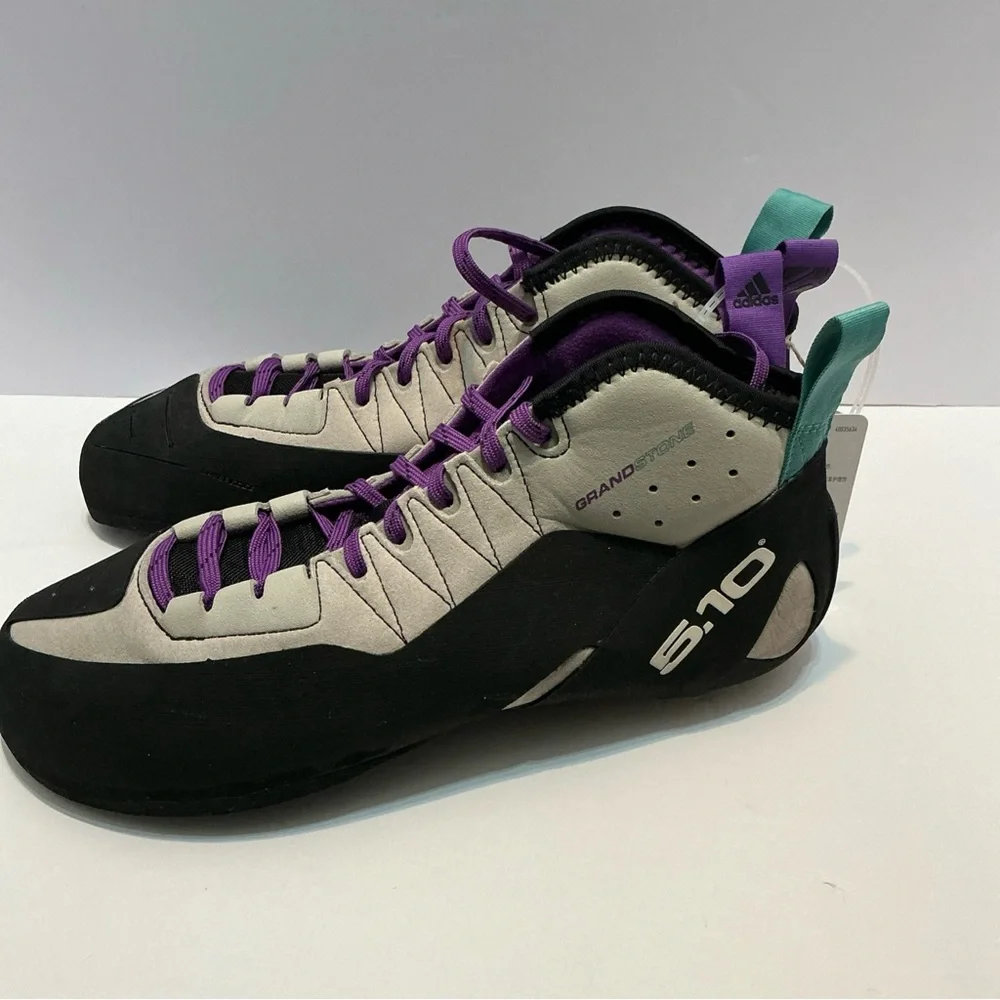 Adidas 5.10 Grandstone Climbing Shoes Men’s 10.5 Gray Purple New w/ Tags - Picture 3 of 11